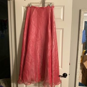 Glam pink long skirt
